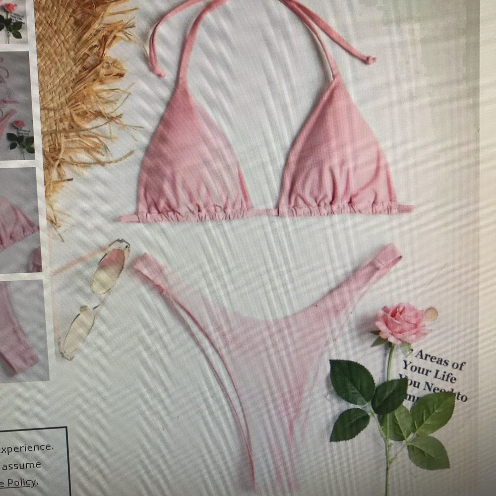 ZAFUL pink bathing suit NWT